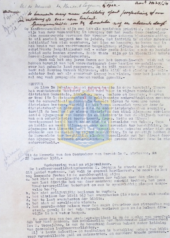 Catatan tulisan tangan H.B. Jassin (24 Oktober 1939)