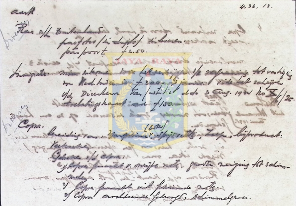 Catatan tulisan tangan H.B. Jassin (Agustus 1939)