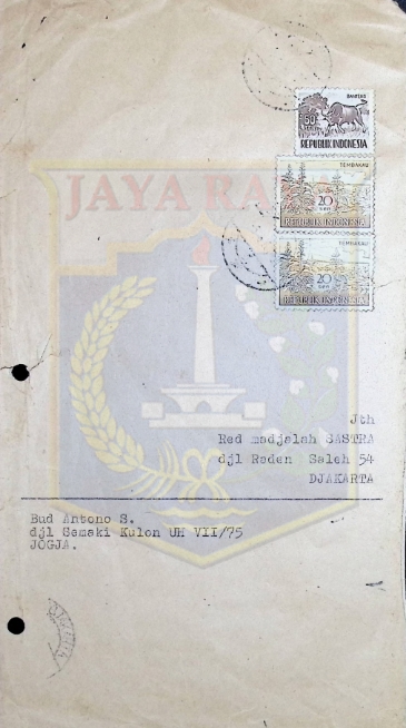 Surat dari Bud Antono S untuk Harmo