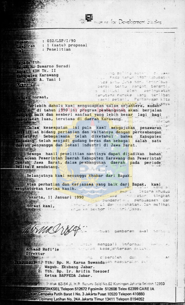 Proposal penelitian bidang pertanian