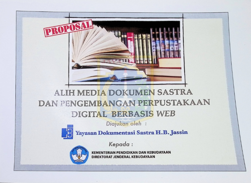 Proposal alih media dokumen sastra dan pengembangan perpustakaan digital berbasis web