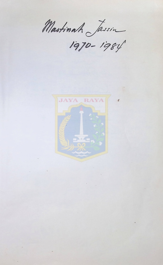 Mastinah Jassin 1970-1984