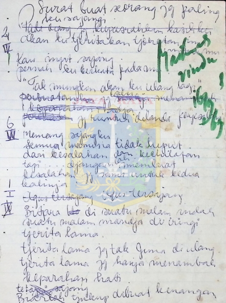 Surat tulisan tangan untuk Midya