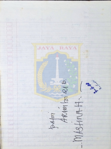 Surat tulisan tangan Mastinah Jassin untuk HB Jassin (4 Juni 1988)