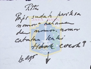 Catatan HB Jassin untuk Rita