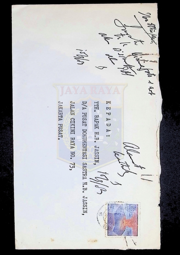 Surat dari Diah Hadaning untuk H.B. Jassin (September 1983)