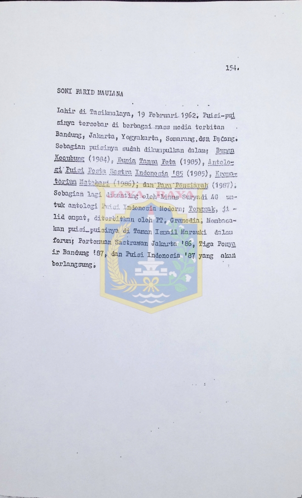 Biografi Soni Farid Maulana