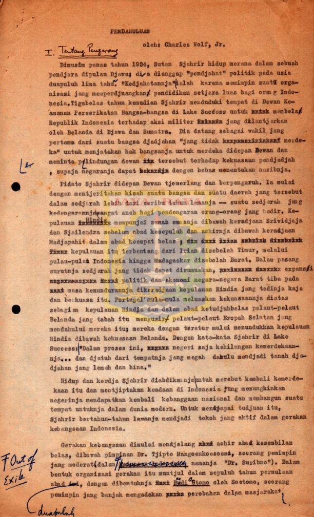 Pendahuluan biografi Sjahrir