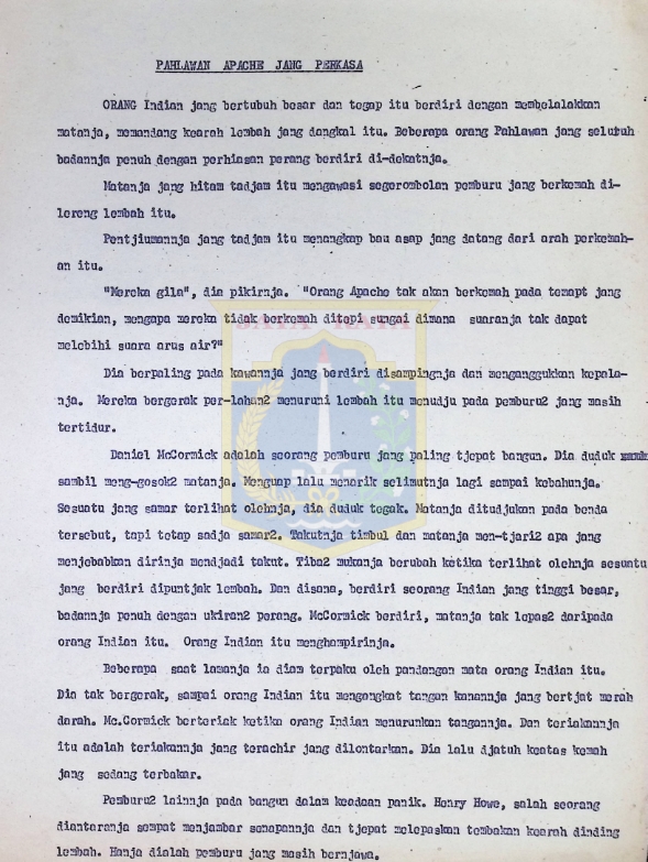 Pahlawan apache yang perkasa