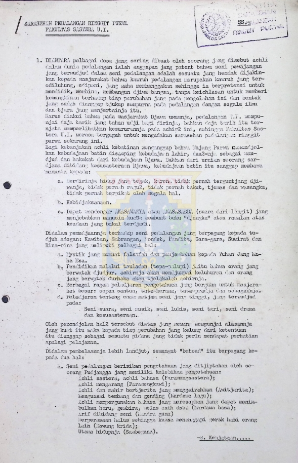 Sarasehan Padalangan Ringgit Purwa