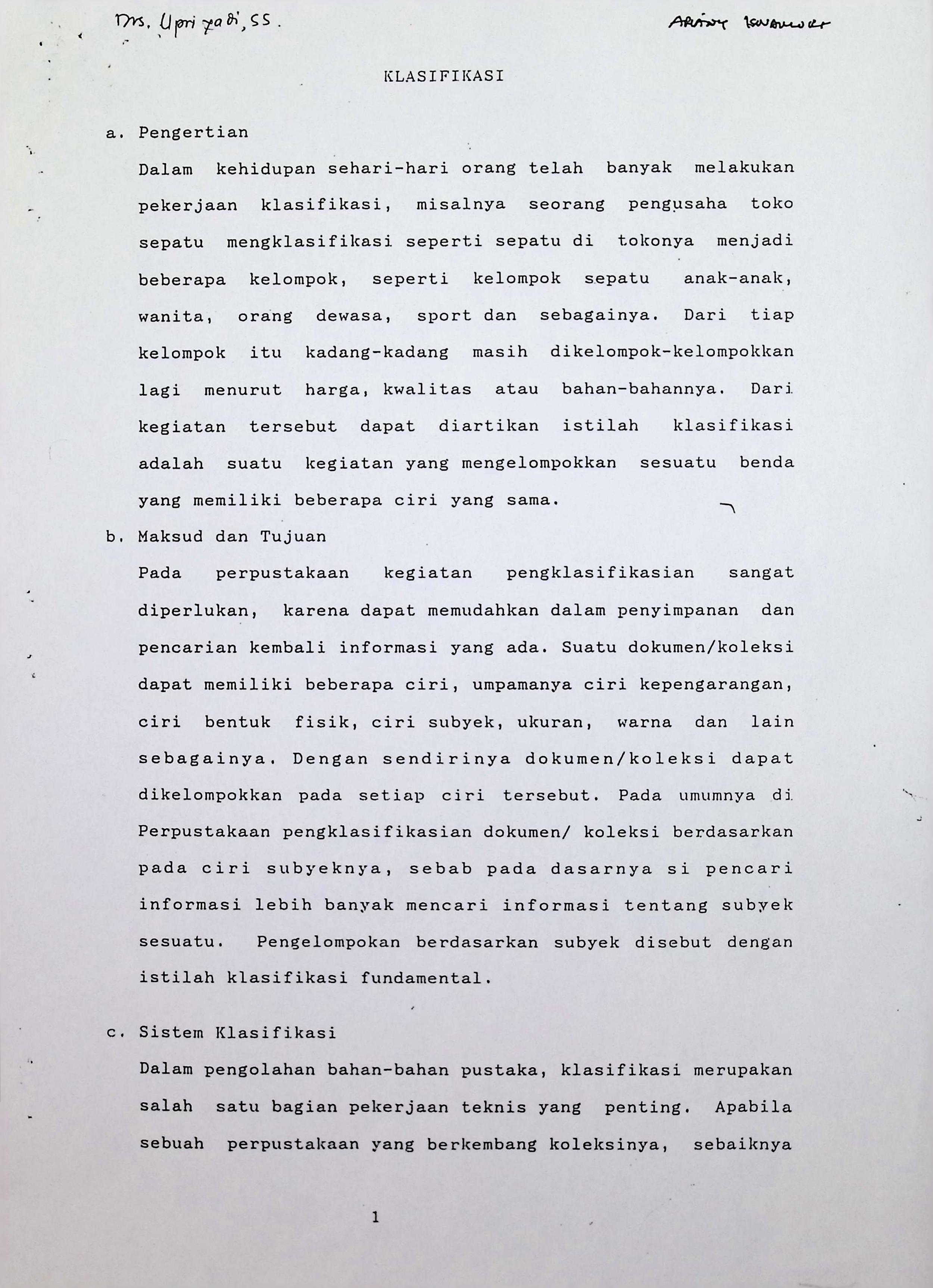 Klasifikasi