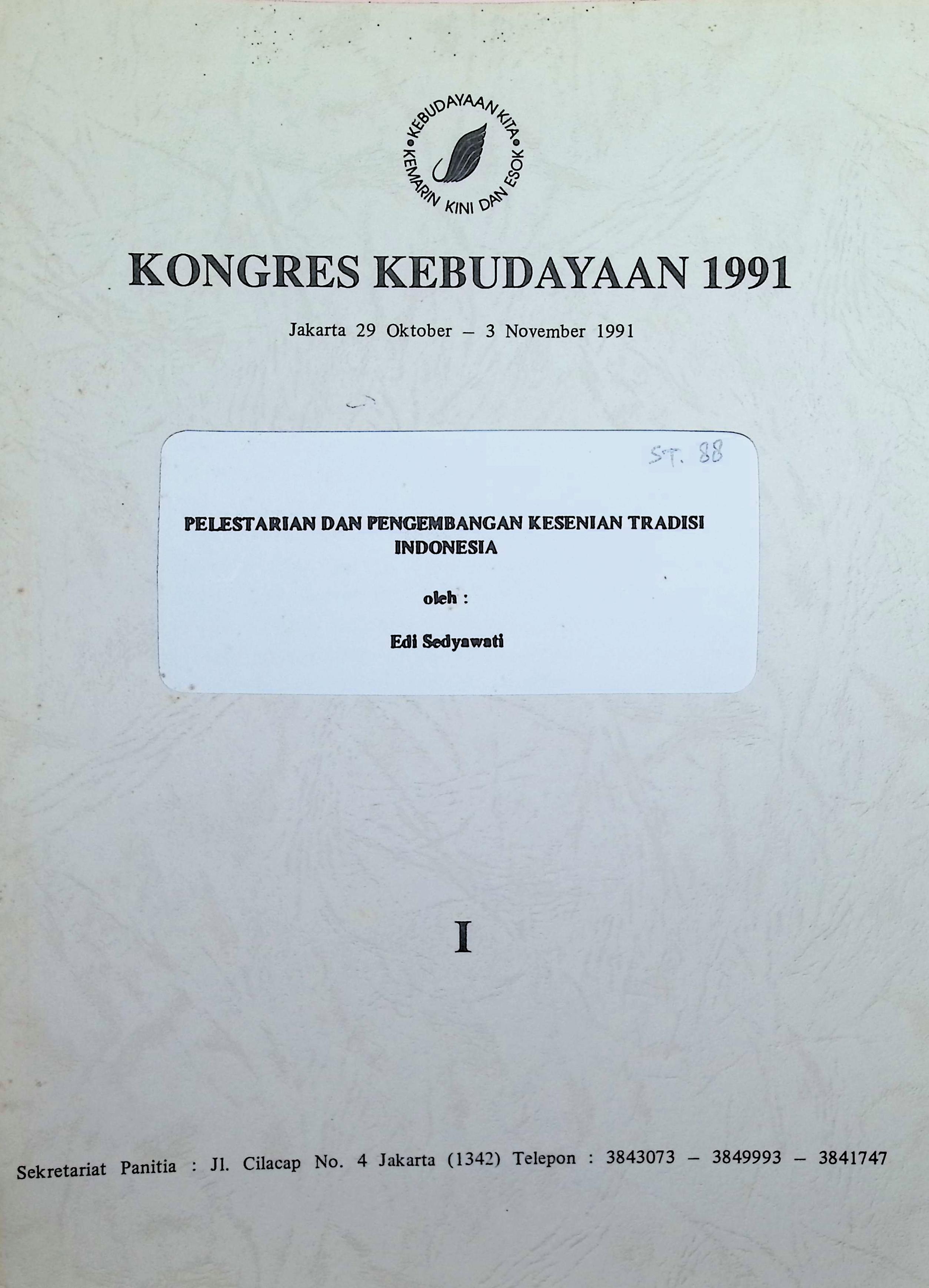 Pelestarian dan pengembangan kesenian tradisi Indonesia