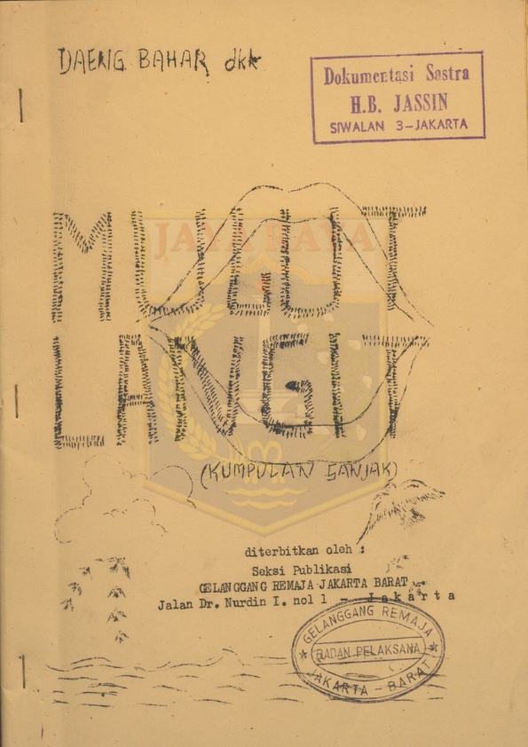 Mulut langit : Kumpulan Sajak Daeng Bahar dkk
