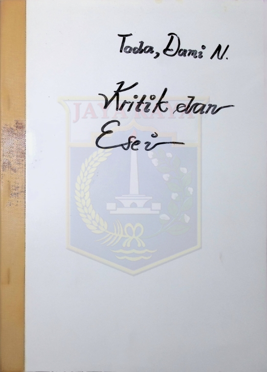 Kritik dan esai Dami N. Toda