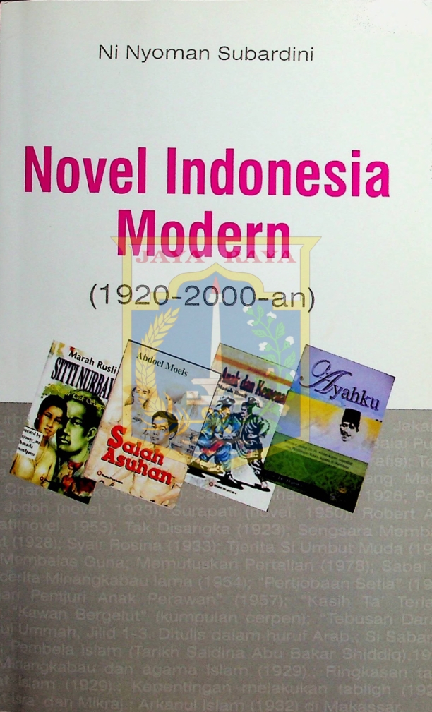 Novel Indonesia modern : (1920-2000-an)