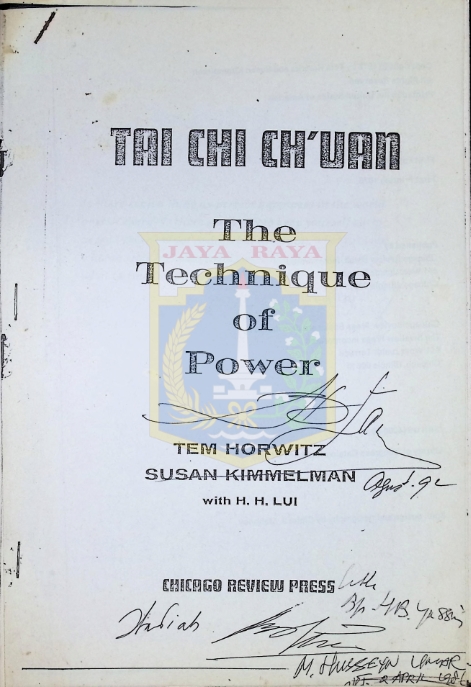 Tai chi ch'uan the technique of power